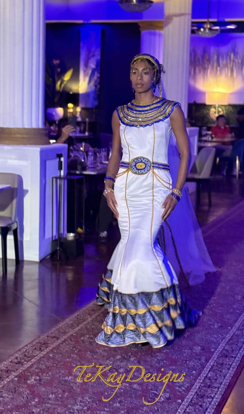 TeKay Designs Inspiration: Queen Nefertari of Egypt gown