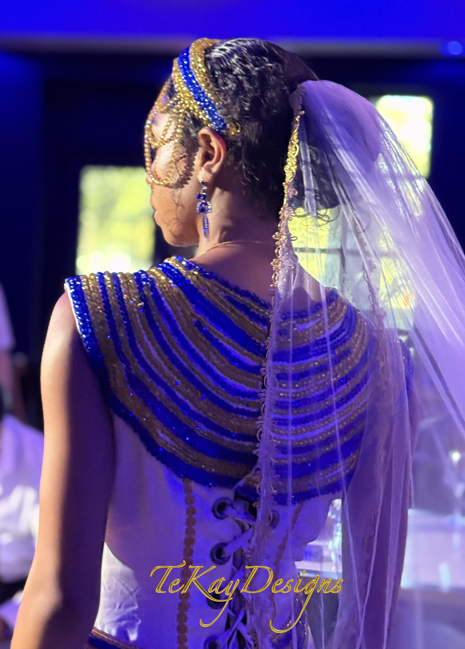 TeKay Designs: Queen of the Brides collection. Inspiration: Queen Nefertari of Egypt gown