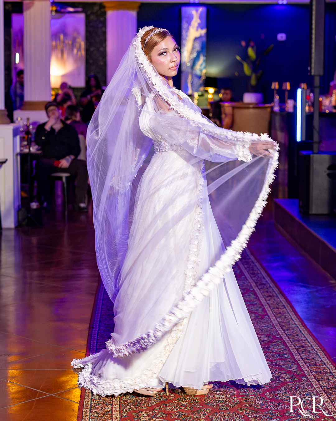 Empress Sisi Floral Cathedral Veil