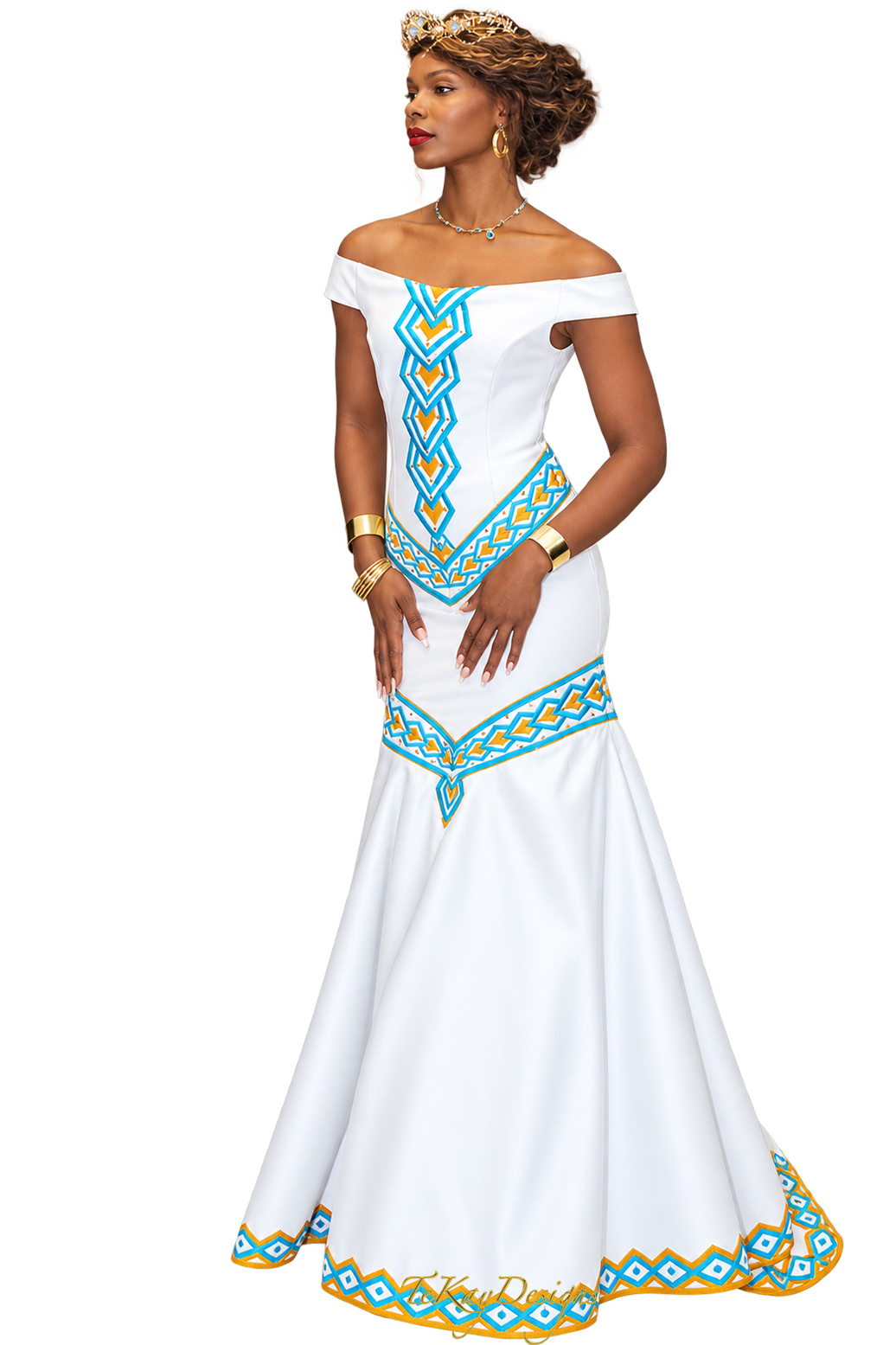 Queen Taytu Betul Inspired Gown by TeKay Designs: Queen of the Brides