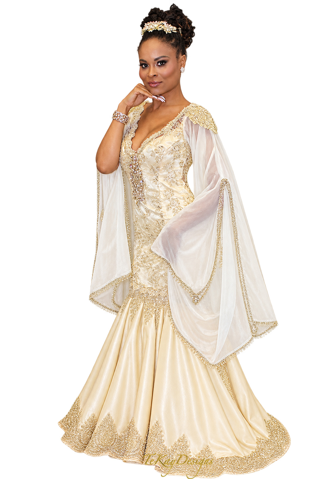Queen Tiye of Egypt Inspired Gown by TeKay Designs