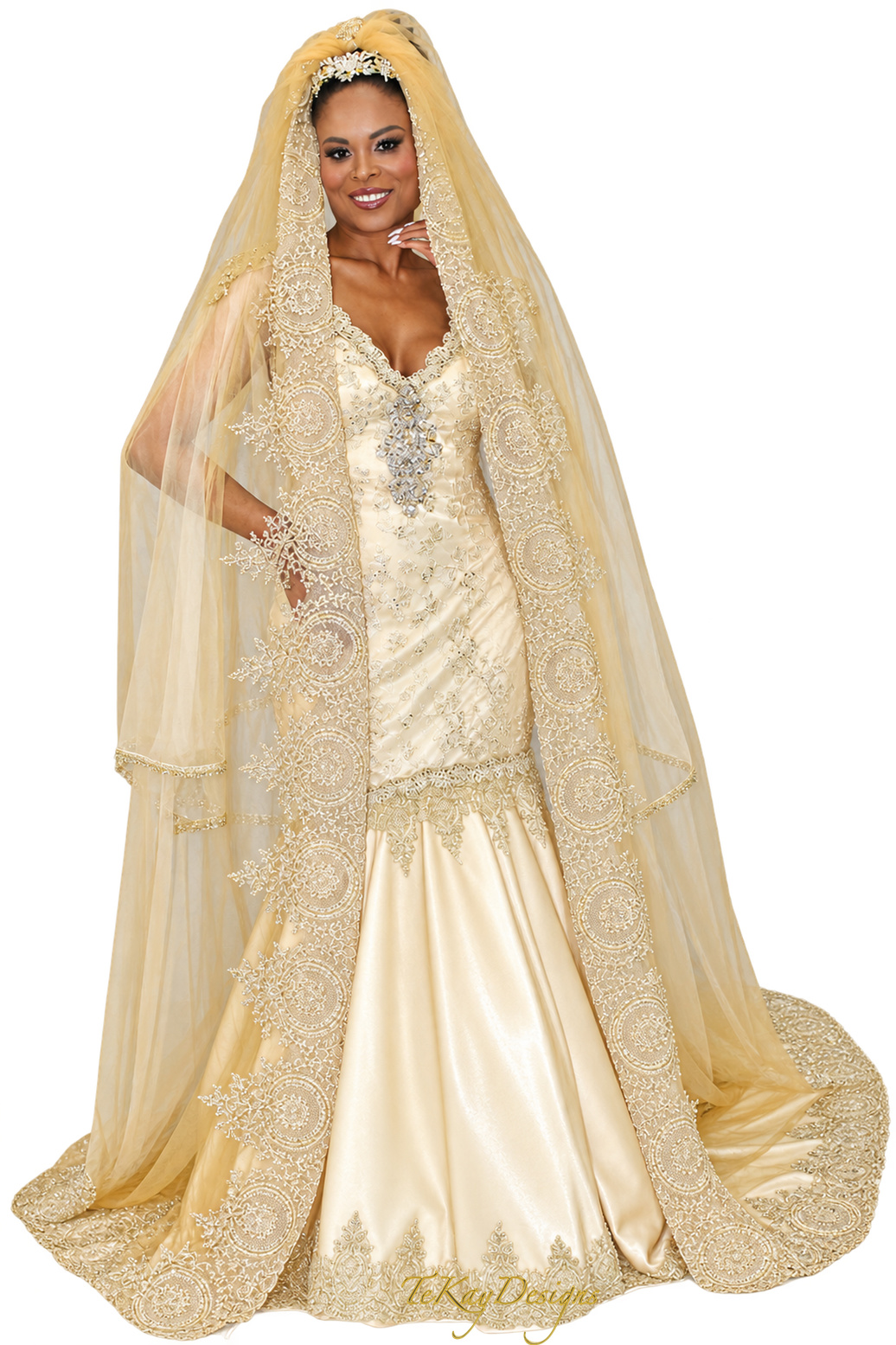 Queen Tiye of Egypt Veil by TeKay Designs