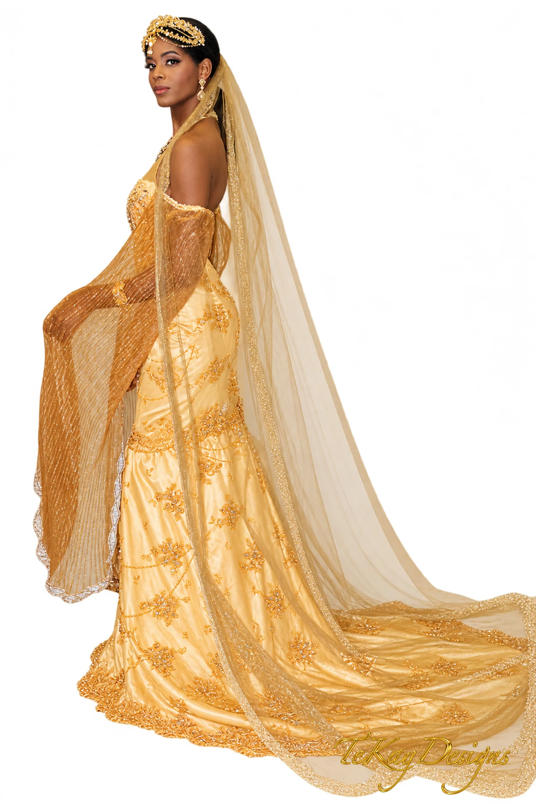 Queen Nefertiti Veil and Gown